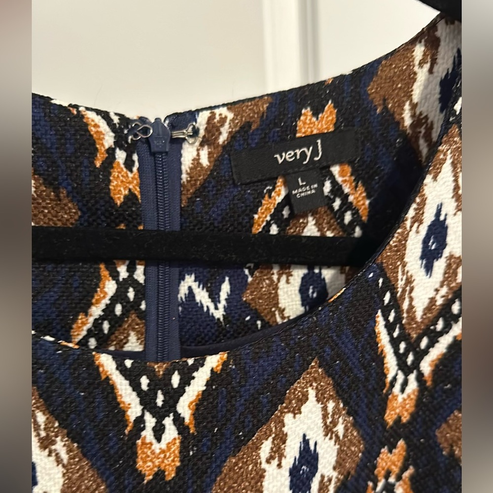 Blue Aztec Dress - Picture 3 of 3